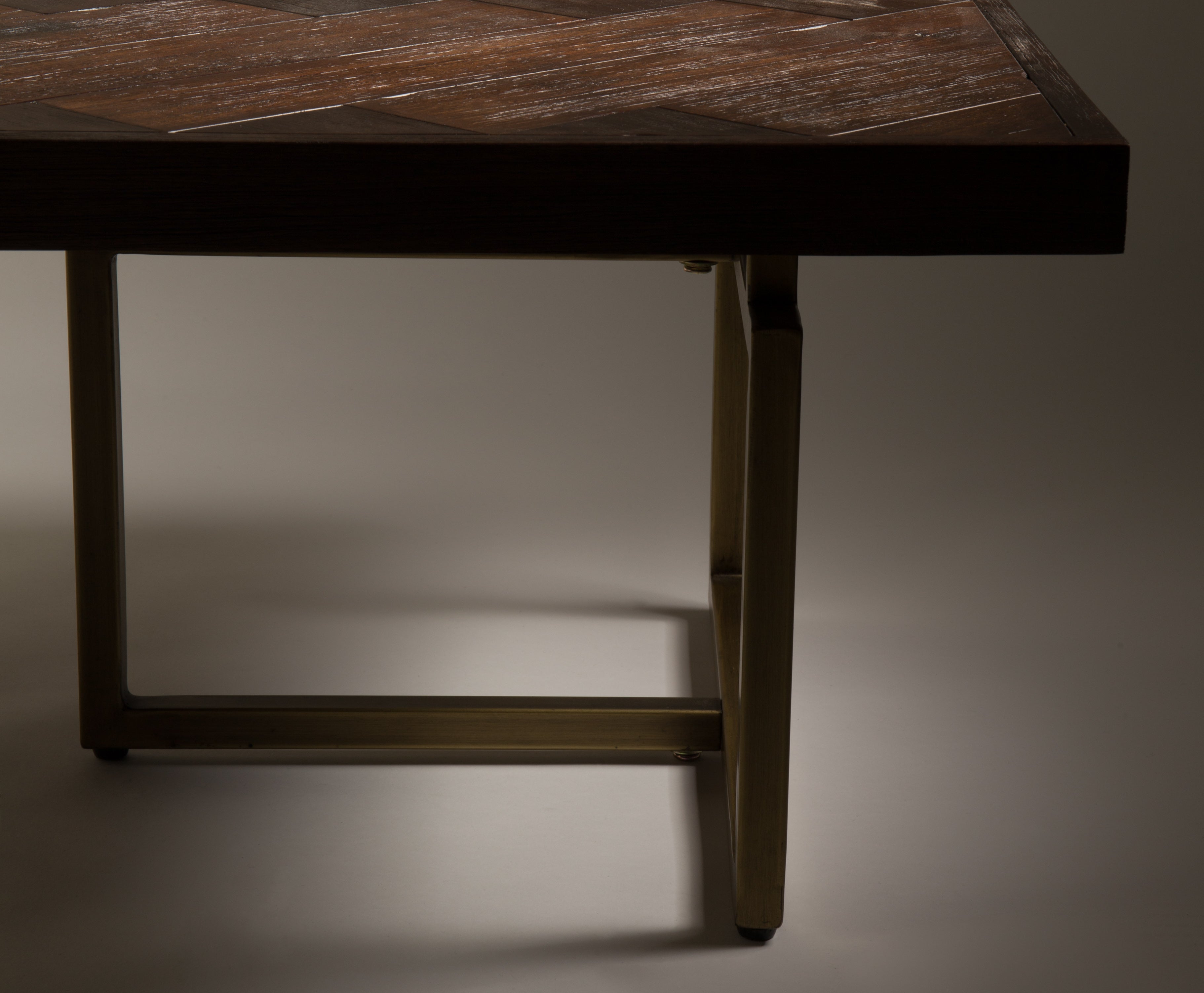 Dutchbone Class Herringbone Brown Wood Coffee Table
